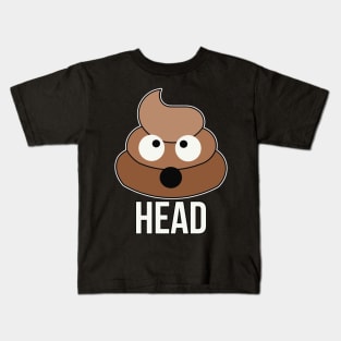 Shit Poop Head Funny Kids T-Shirt